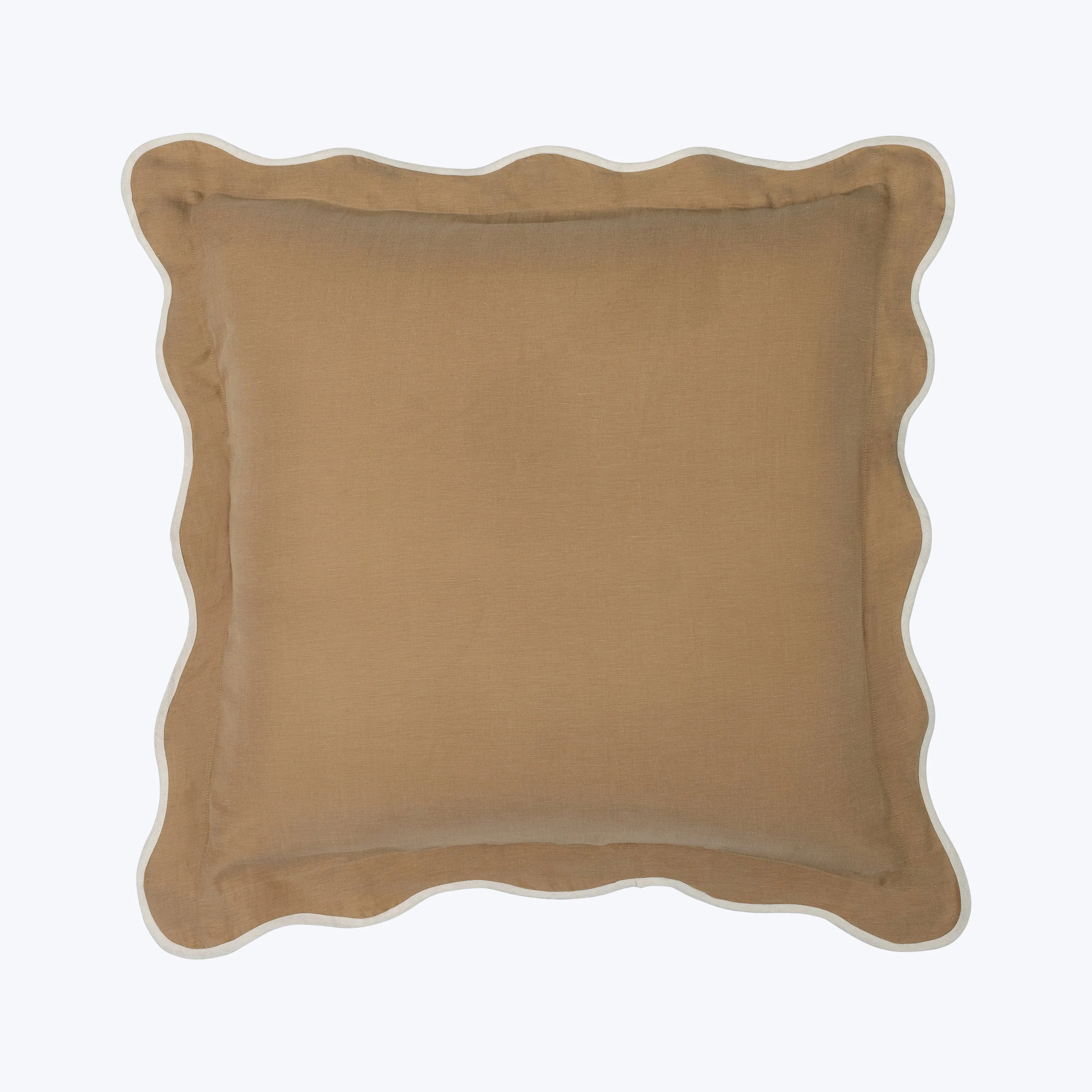 Cupro Linen Scallop Sham