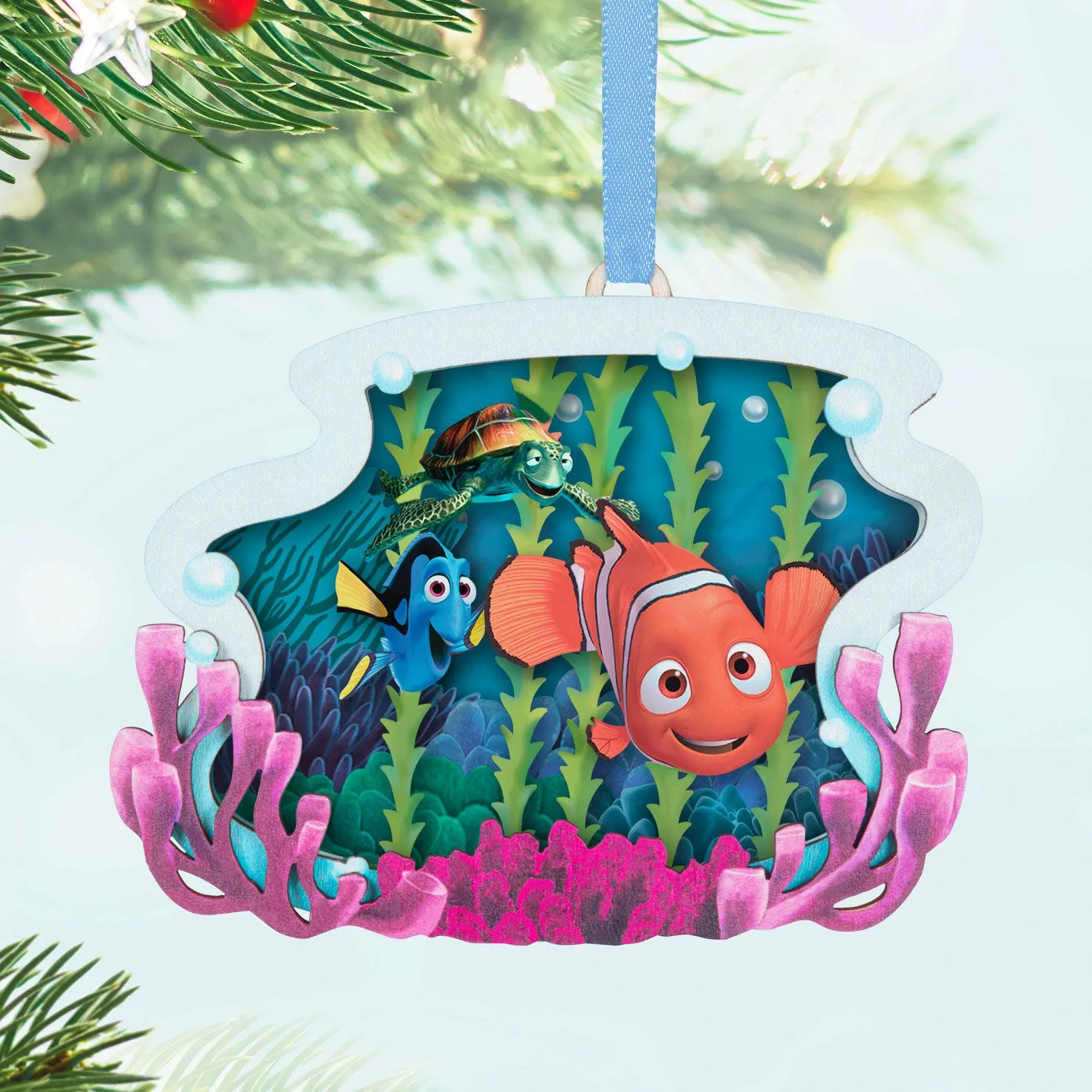 Disney and Pixar Finding Nemo, Totally Unforgettable Friends Papercraft — 2024 Hallmark Keepsake Christmas Ornament