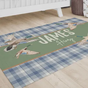 Duck Hunting Personalized Nursery Rug