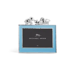 Elephant Frame Blue Enamel 4x6