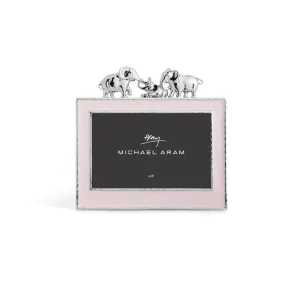 Elephant Frame Pink Enamel 4x6