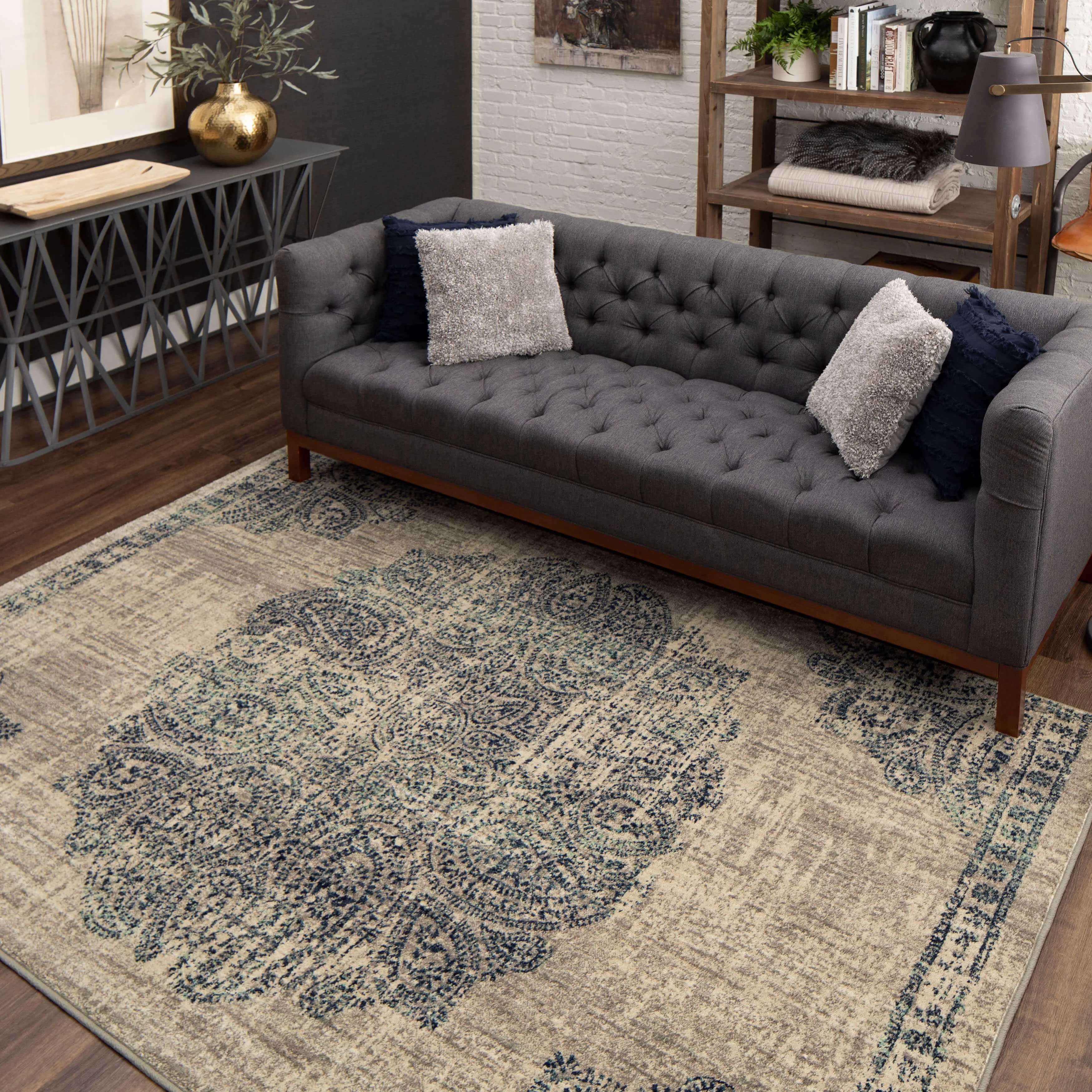 Expressions Dharma Medallion Indigo by Scott Living