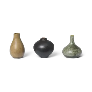ferm Living Set of 3 Komo Mini Vases in Calm