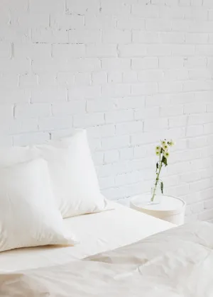 Fitted Sheet and Pillowcase Set in Natural