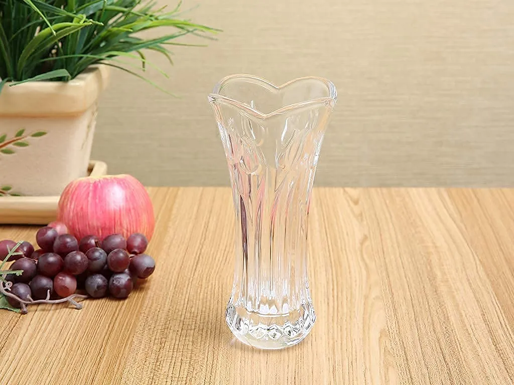 FOMQUAZLI Glass Vase for Flowers and Plants Flared Decorative Vase Wedding Vase for Home, Wedding, Living Room, Office Long Flower Vases for Home Decor