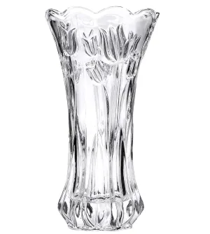 FOMQUAZLI Glass Vase for Flowers and Plants Flared Decorative Vase Wedding Vase for Home, Wedding, Living Room, Office Long Flower Vases for Home Decor
