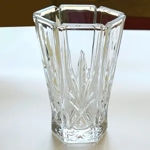 Gorham Crystal Vase 6-sided - 6.25" x 4.0" Vintage
