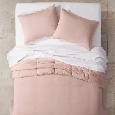 Heavyweight Linen Blend Comforter & Sham Set - Casaluna™