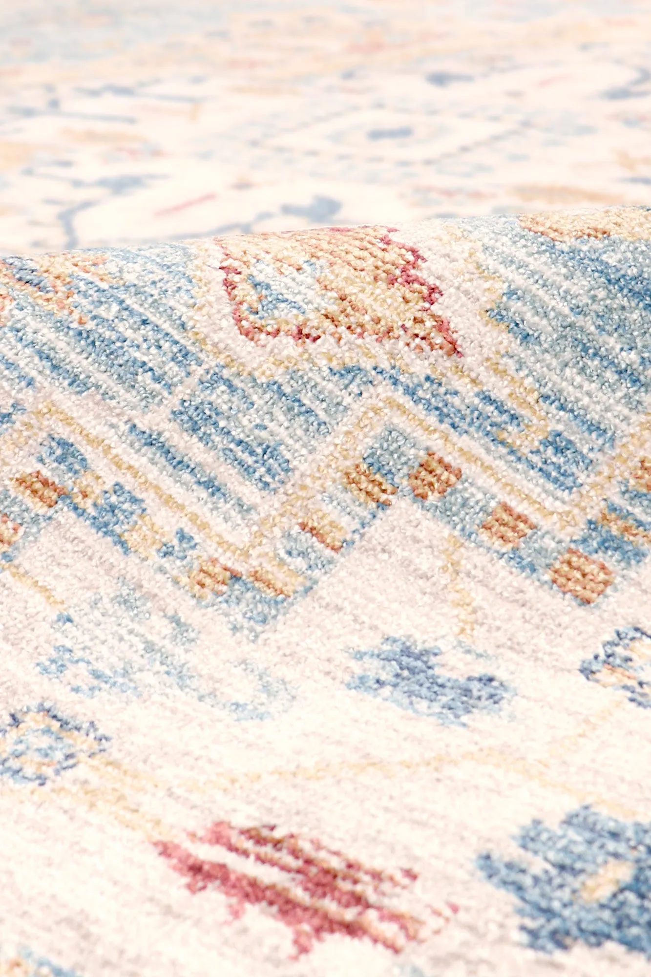 Heritage Design Power Loom L. Blue Area Rug- 3' 0" X  5' 0"
