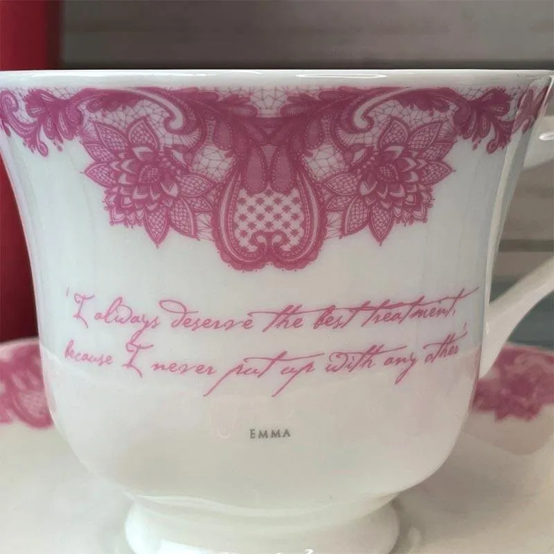 Jane Austen Emma Bone China Teacup And Saucer
