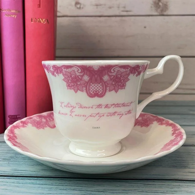 Jane Austen Emma Bone China Teacup And Saucer