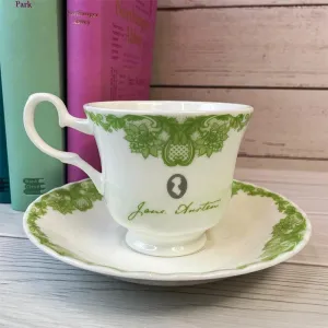 Jane Austen Northanger Abbey Bone China Teacup And Saucer