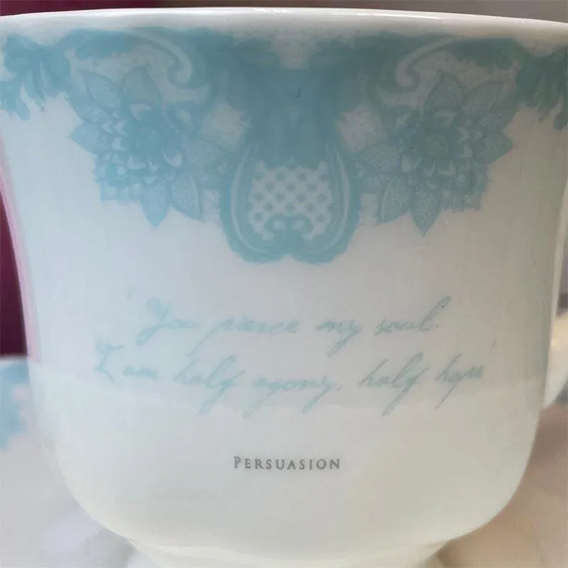 Jane Austen Persuasion Bone China Teacup And Saucer