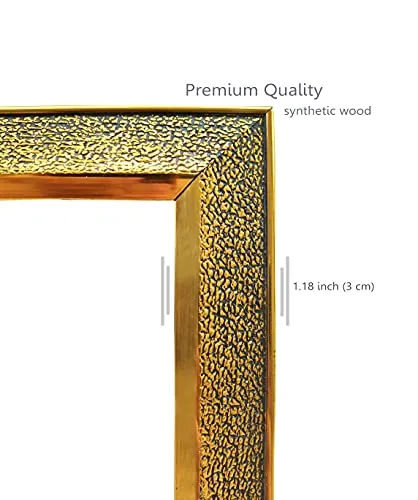 Khanna Golden Frame with Unbreakable Acrylic Glass Koshtak Shiva/Shiv/shankar/bholenath Photo Frame for Wall Hanging, Home Decor