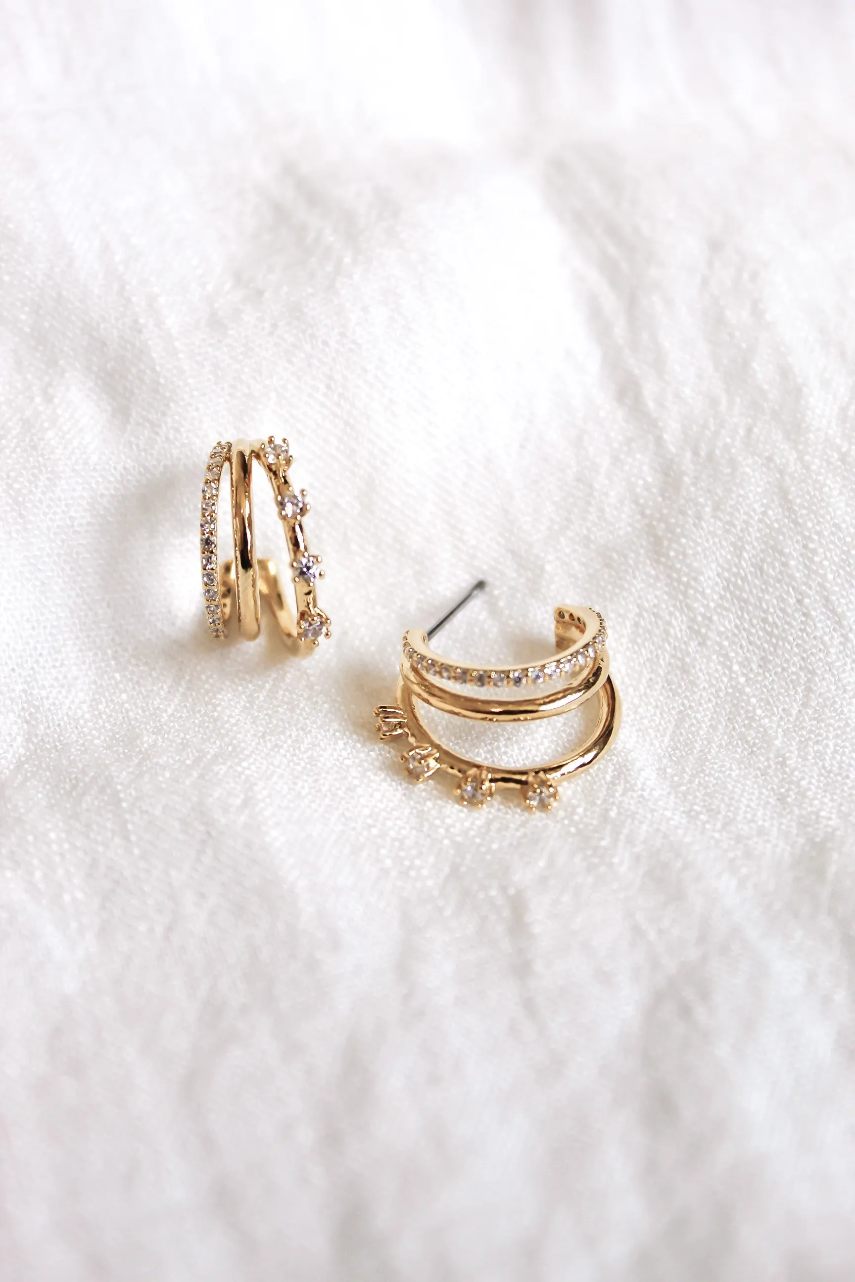 Kinsey Designs Hattie Pearl 16k Gold Plated Brass Cubic Zirconia