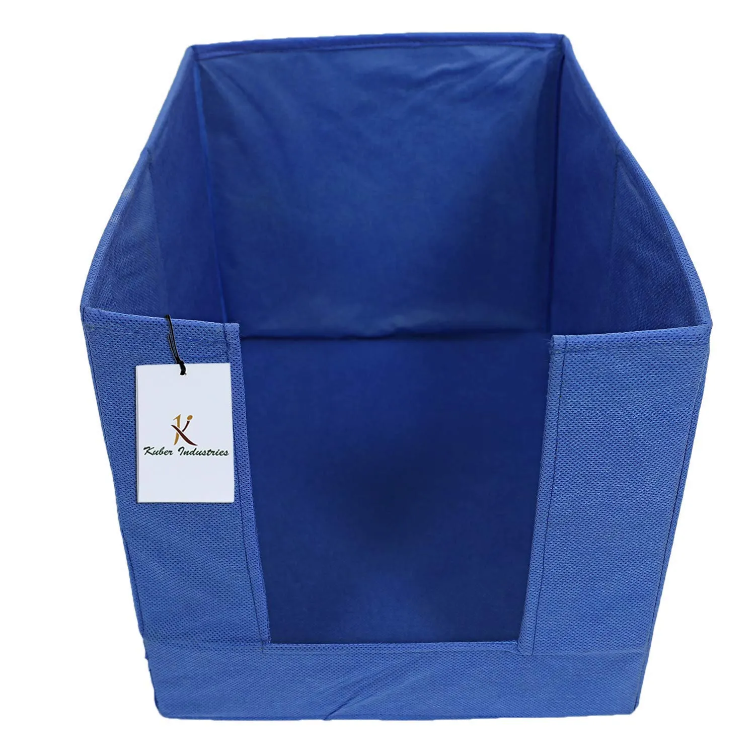 Kuber Industries 3 Pieces Non Woven Shirt Stacker/Shirt Organizer Wardrobe Organizer (Blue)-KUBMART2880