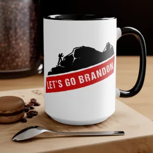 LET'S GO BRANDON, HIKING B1  Mug (2 sizes, 2 colors)