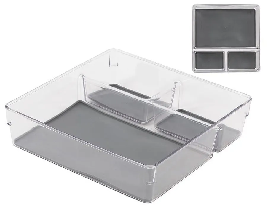 L.Gourmet Clear Non-Slip Drawer Organizers 1pc