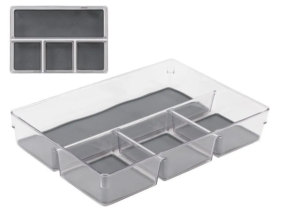 L.Gourmet Clear Non-Slip Drawer Organizers 1pc