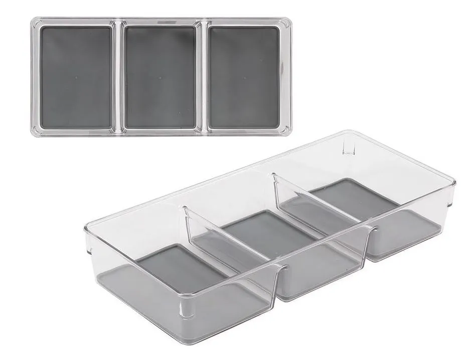 L.Gourmet Clear Non-Slip Drawer Organizers 1pc