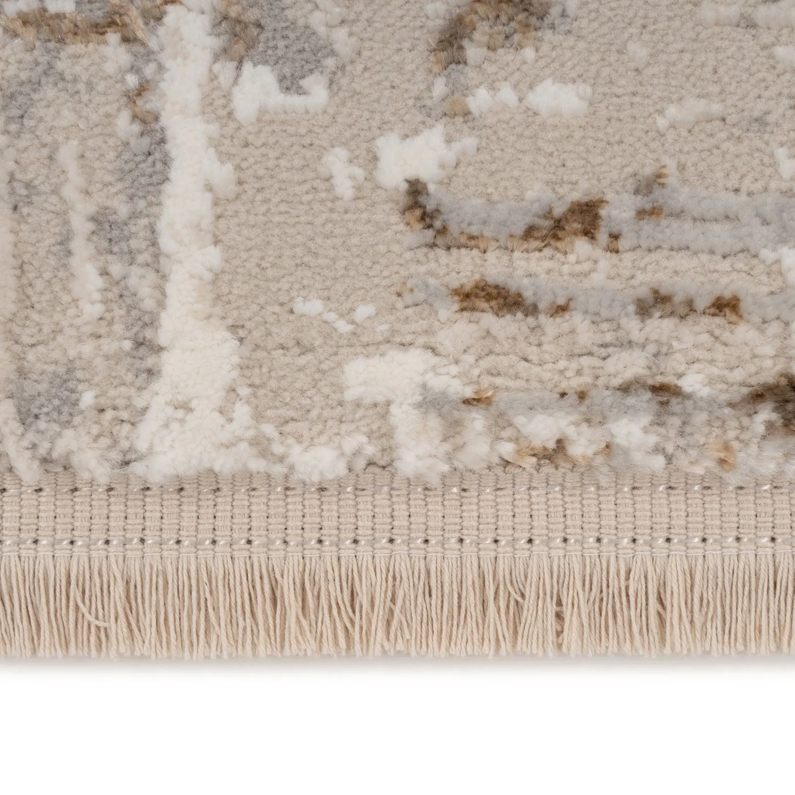 Lustre Gold Woven Print Rug - Eetu