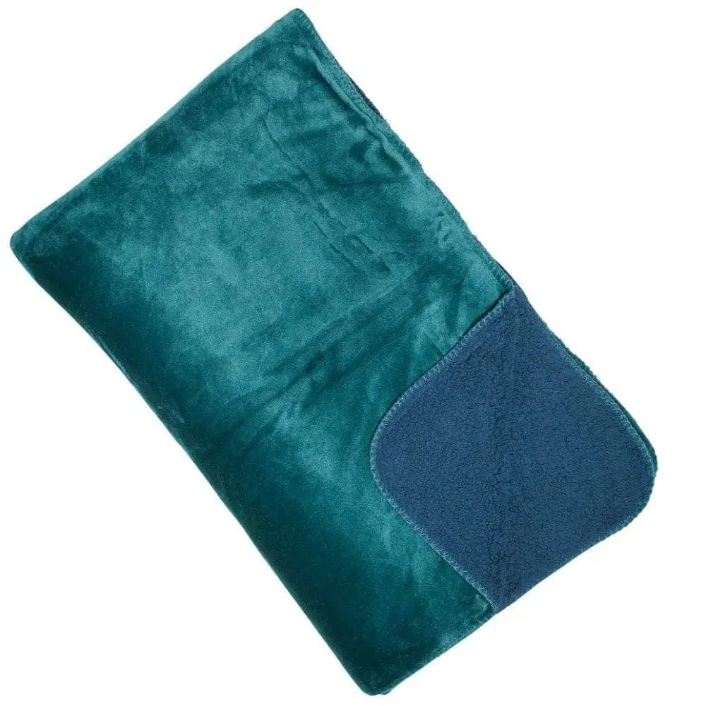 Luxury Fleece Throw - Petrol