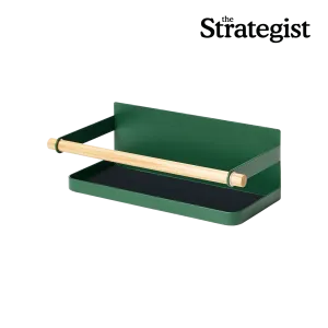 Magnetic Storage Caddy - Steel   Wood - Forest Green