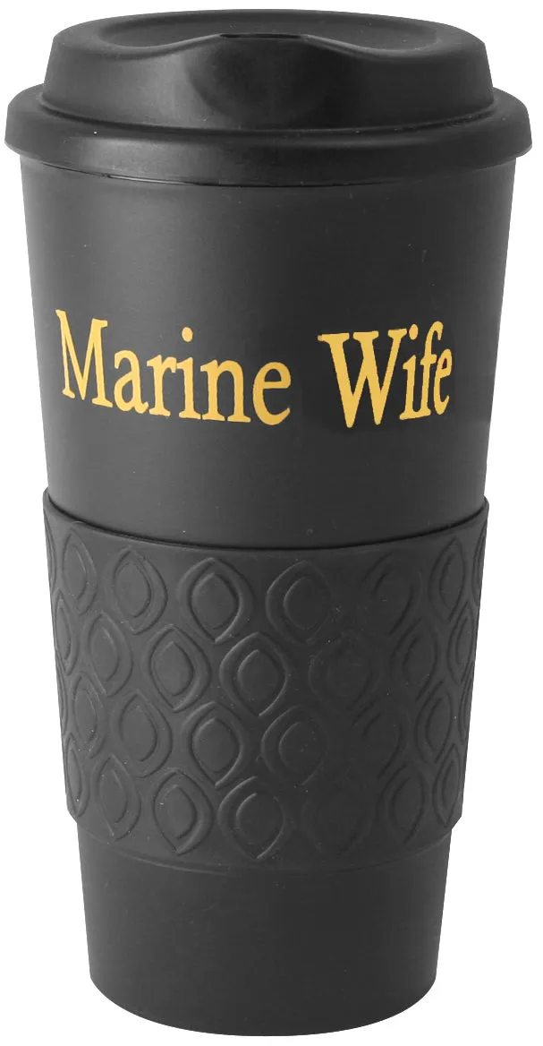 Marine Wife on a Grip N Go Tumbler