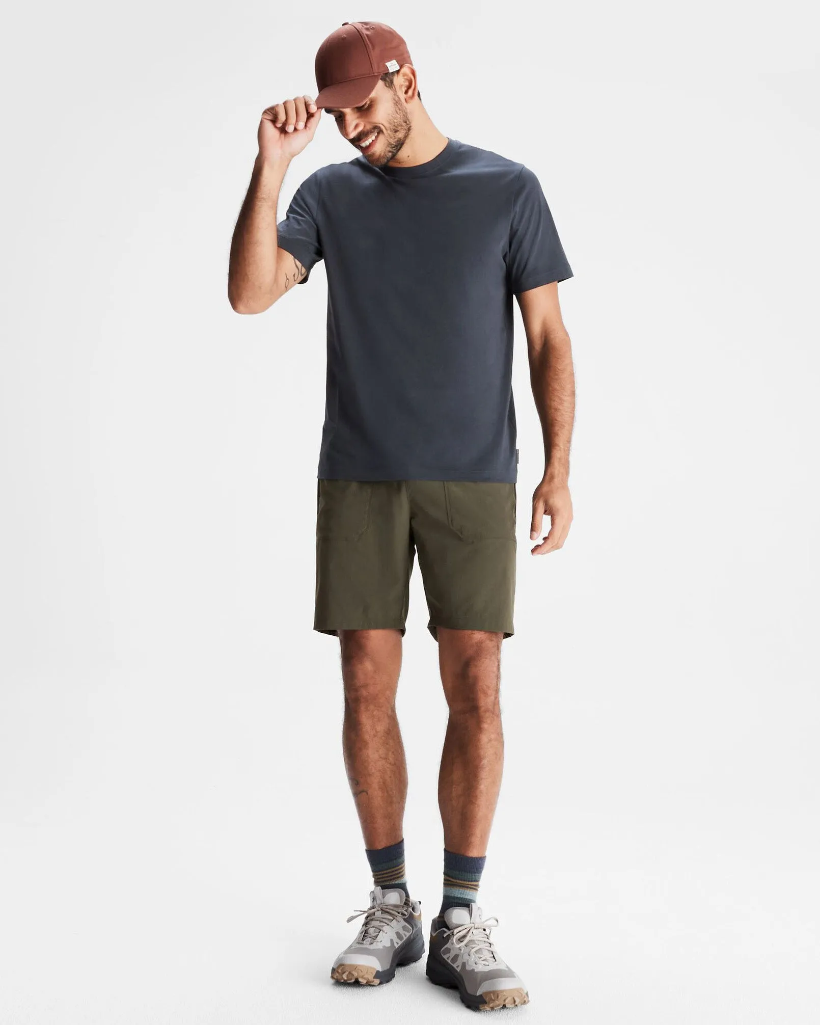 Men's Miro Pull On 8" Shorts - Dark Moss