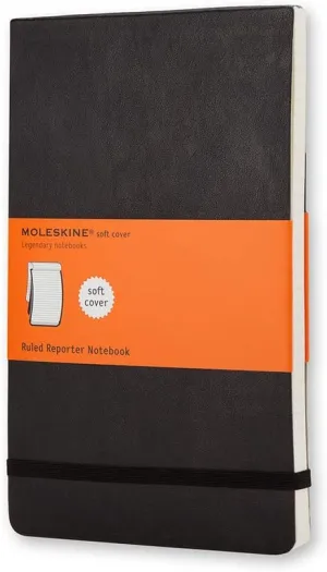 Moleskine Pocket Reporter Ruled Notebook Black 9 Pcs Display