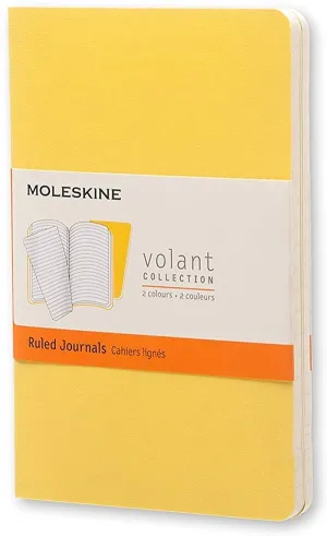 Moleskine Volant Ruled Pocket Notebook Bright Yellow
