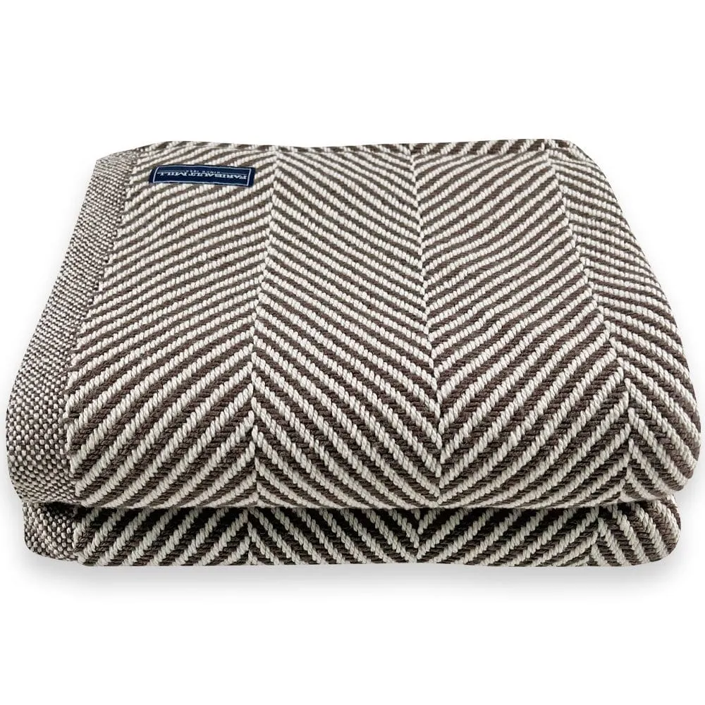 Monhegan Cotton Throw Without Fringe - Sable