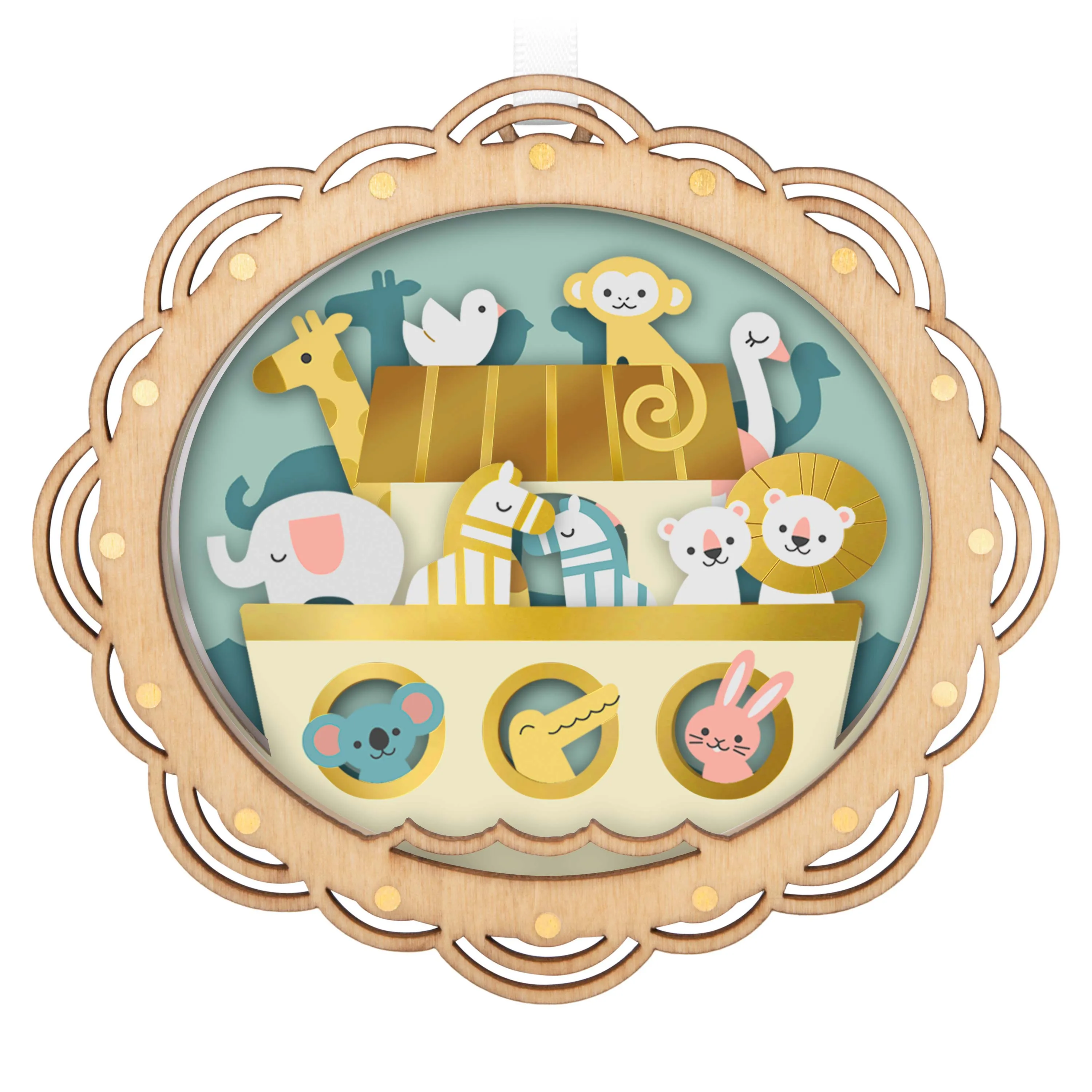 Noah's Ark Papercraft — 2024 Hallmark Keepsake Christmas Ornament
