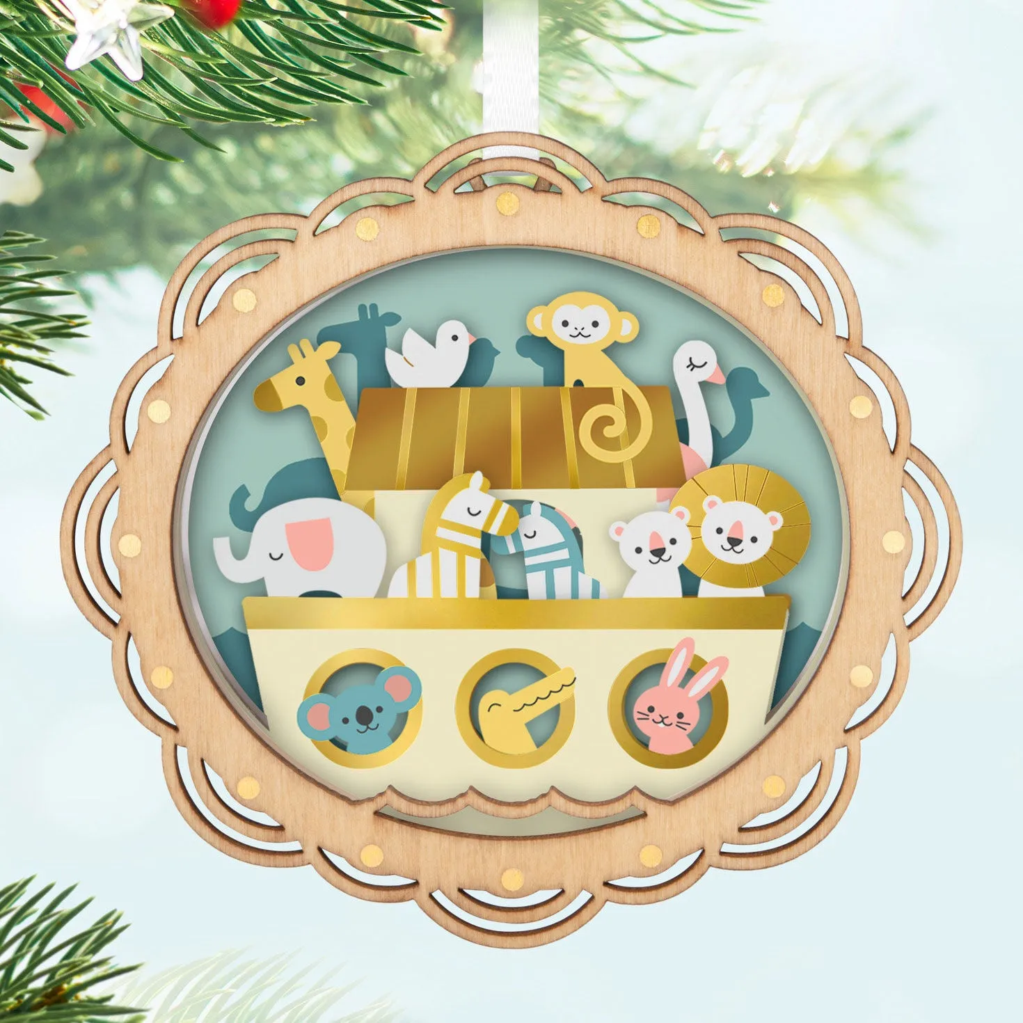 Noah's Ark Papercraft — 2024 Hallmark Keepsake Christmas Ornament