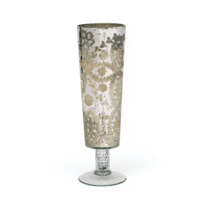 Pair Of Glass Flute Vases