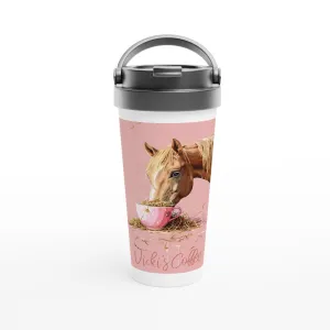 Personalized Horse & Coffee Travel Mug