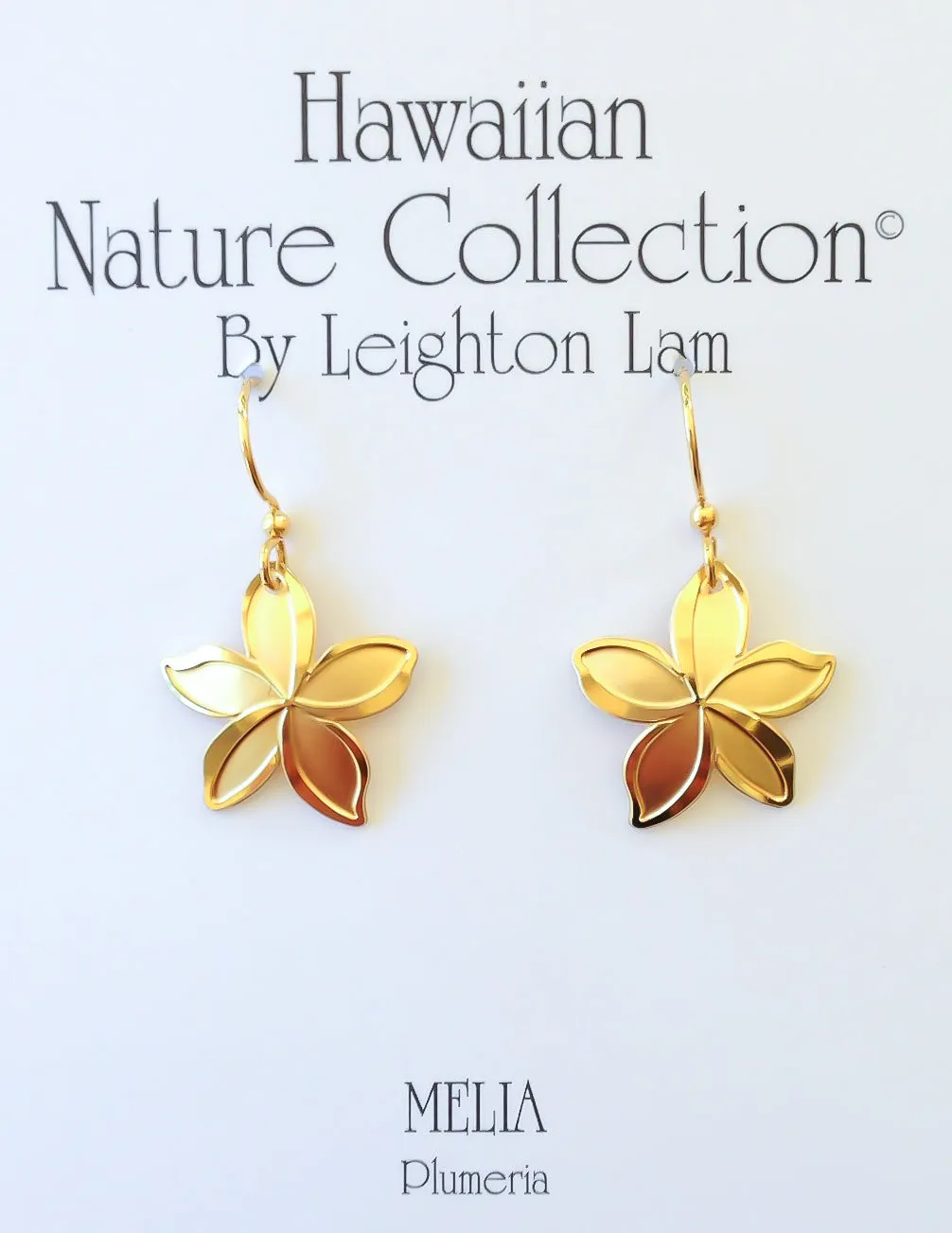 Plumeria Melia Medium Earrings