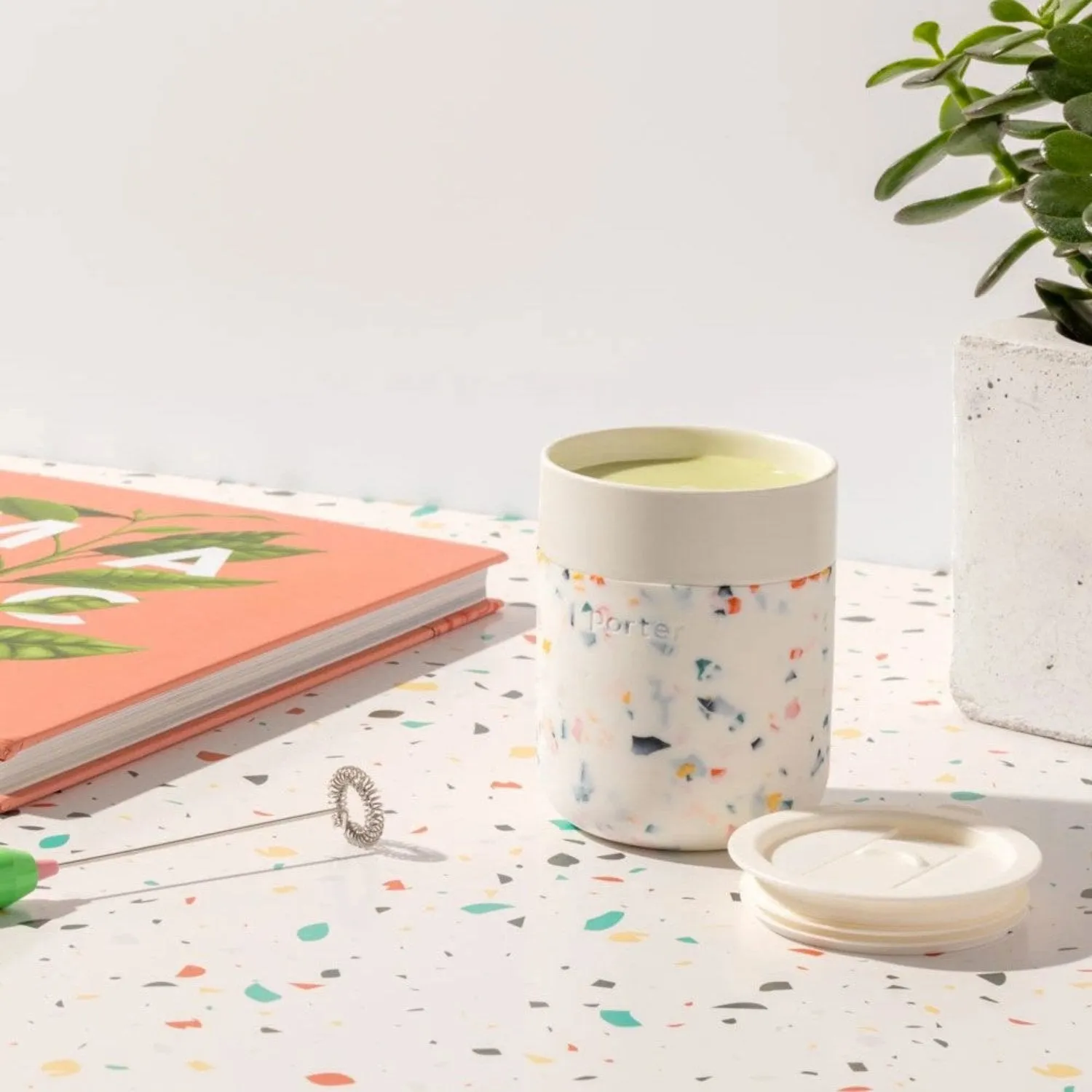 porter | ceramic mug 355ml | terrazzo cream - LC