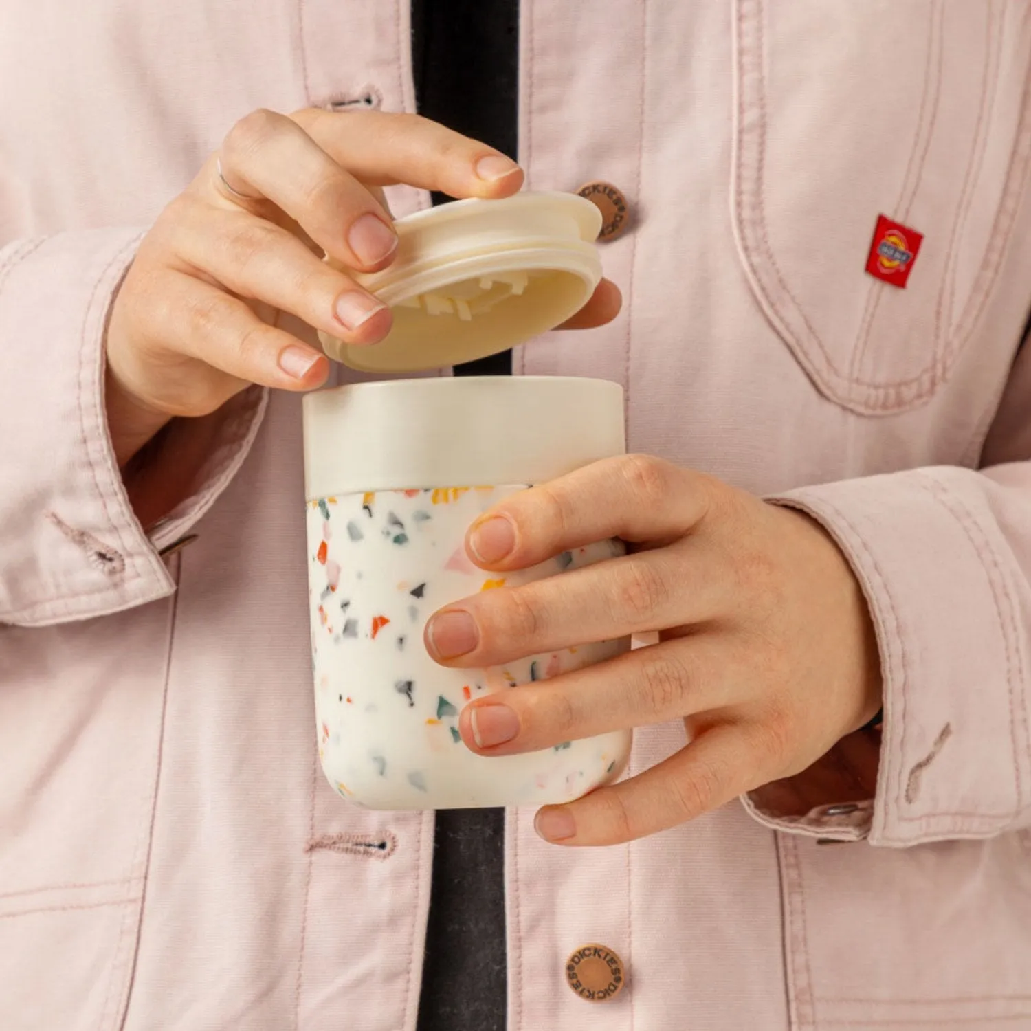 porter | ceramic mug 355ml | terrazzo cream - LC