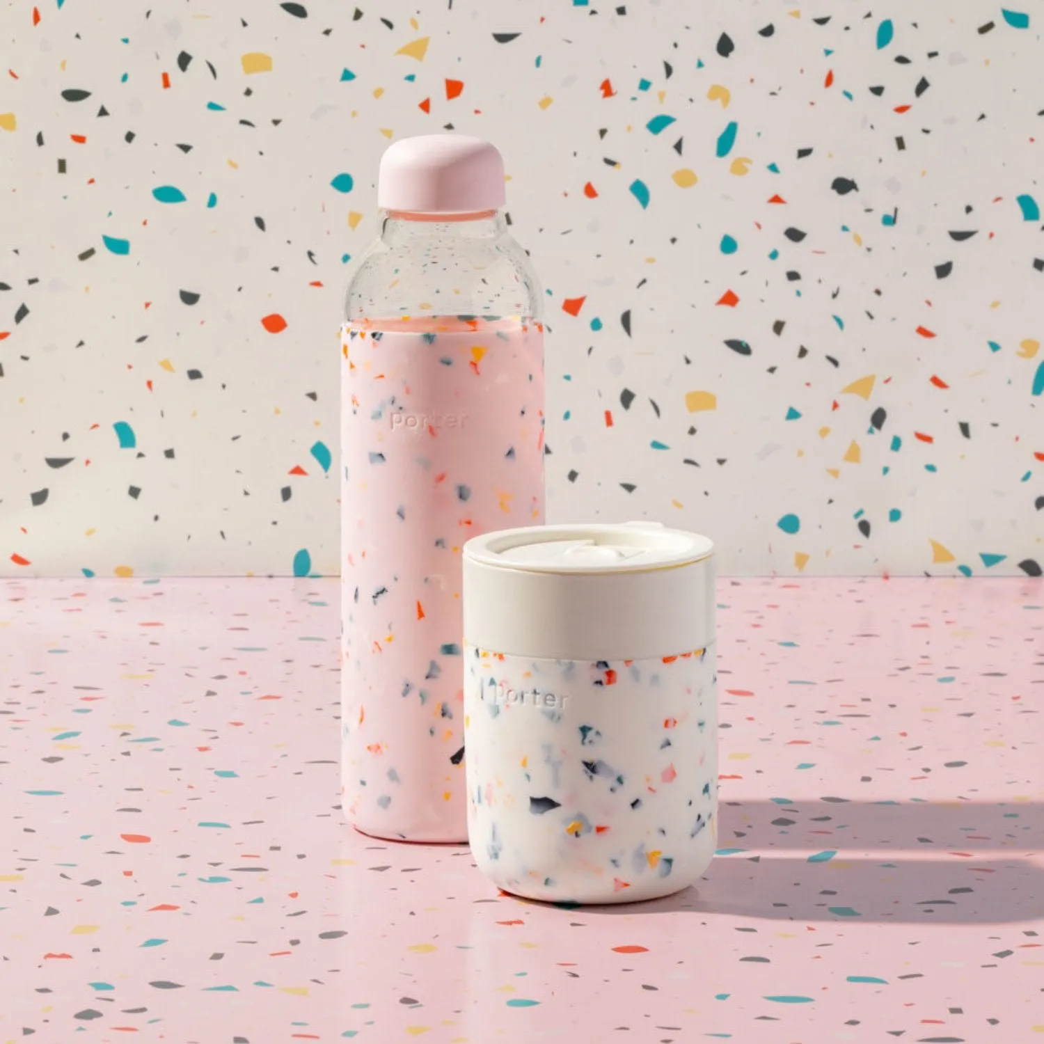 porter | ceramic mug 355ml | terrazzo cream - LC
