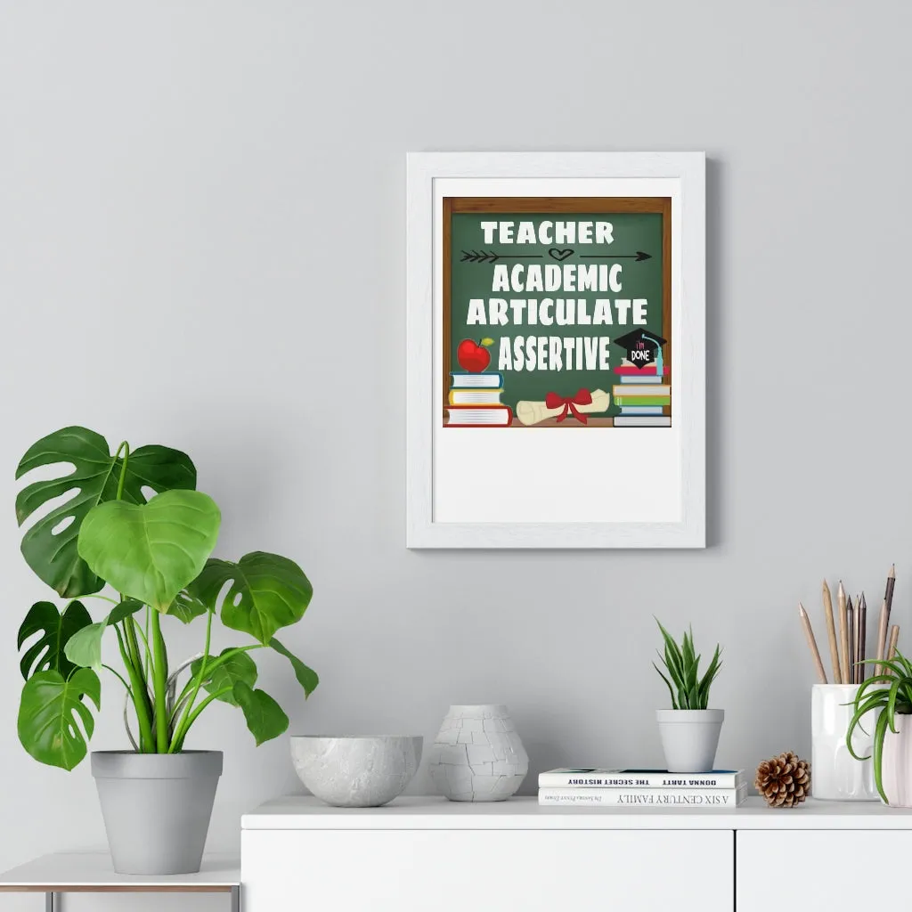 Premium Framed Vertical Poster