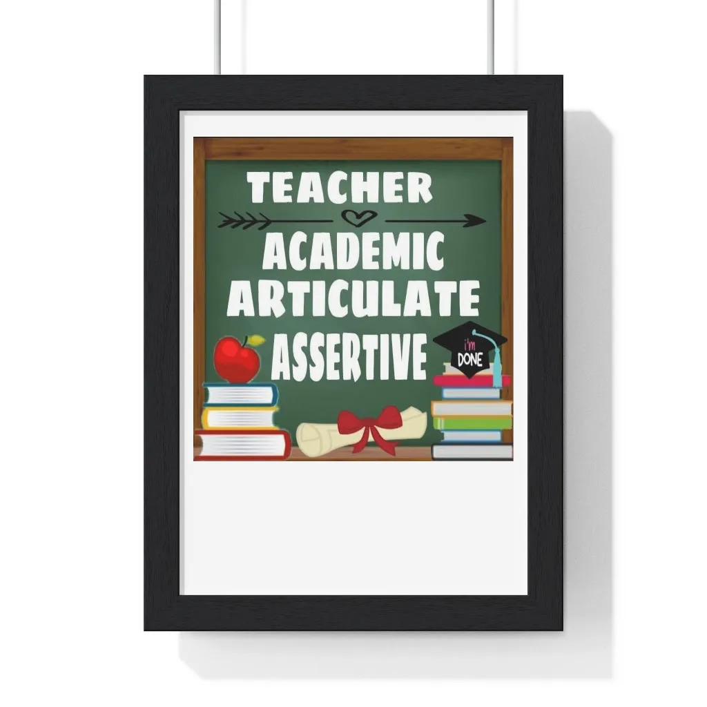 Premium Framed Vertical Poster