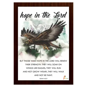 Printality Bible Hope in the lord | ISAIAH 40:31 | Verse Wall Photo Frames Photo Frame For Wall Christians Photo Frames Size Hanging Frame for Decoration Room, Bedroom, Hall, Living Room