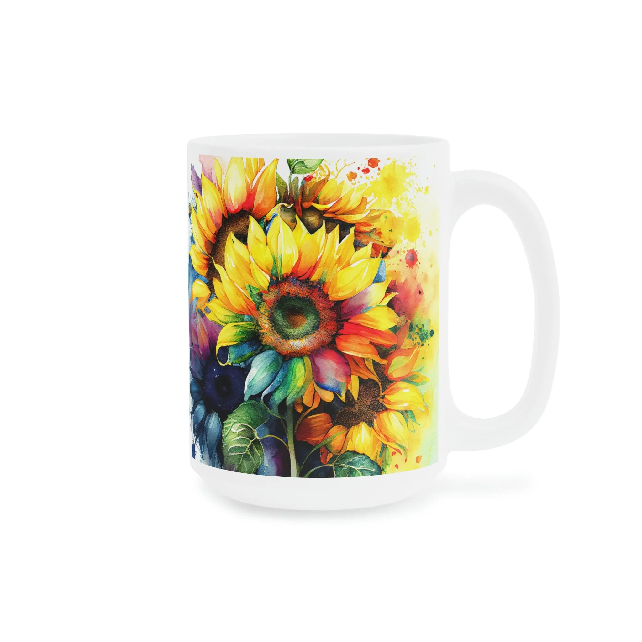 Rainbow Sunflowers 01 - Ceramic Mugs (11oz\15oz\20oz)