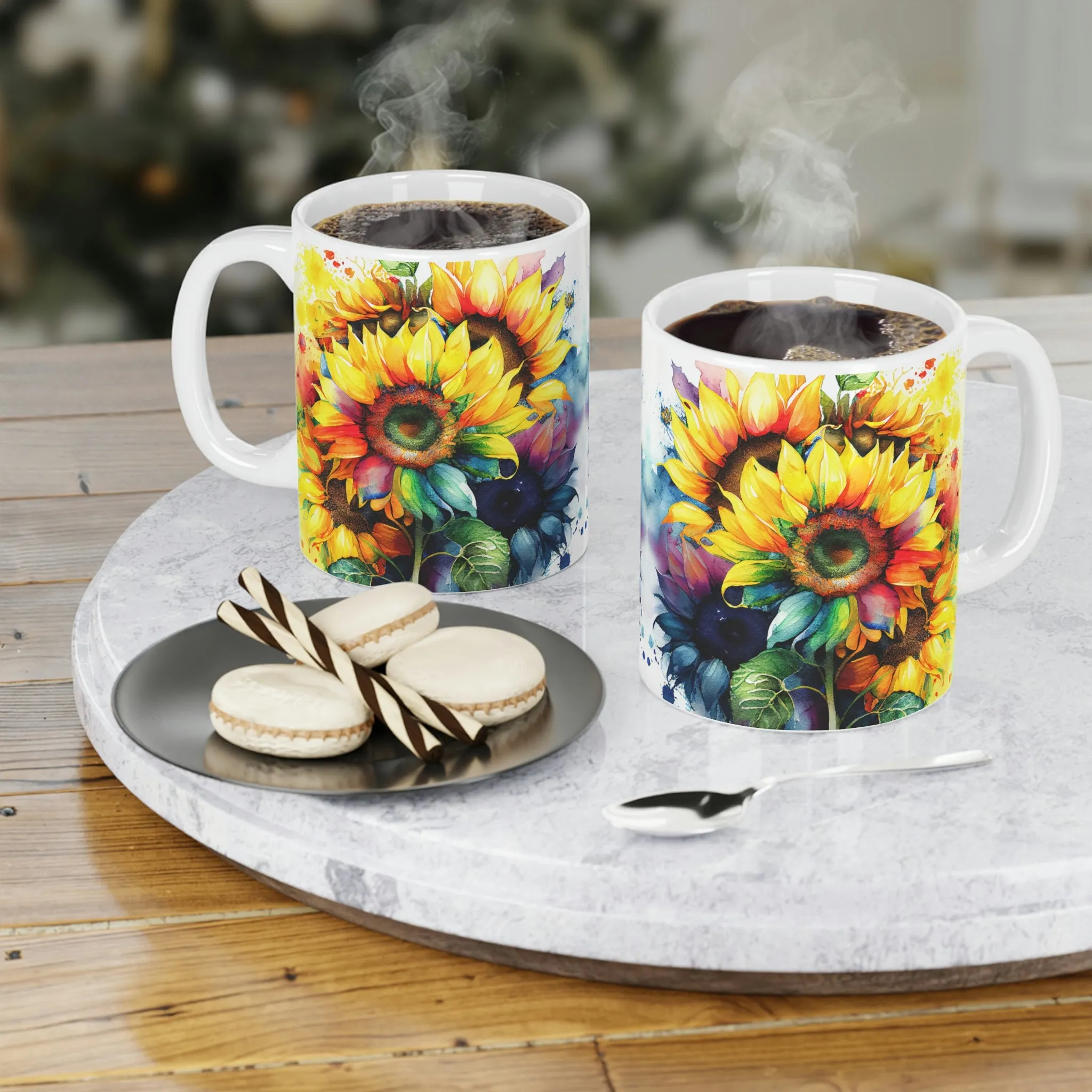 Rainbow Sunflowers 01 - Ceramic Mugs (11oz\15oz\20oz)