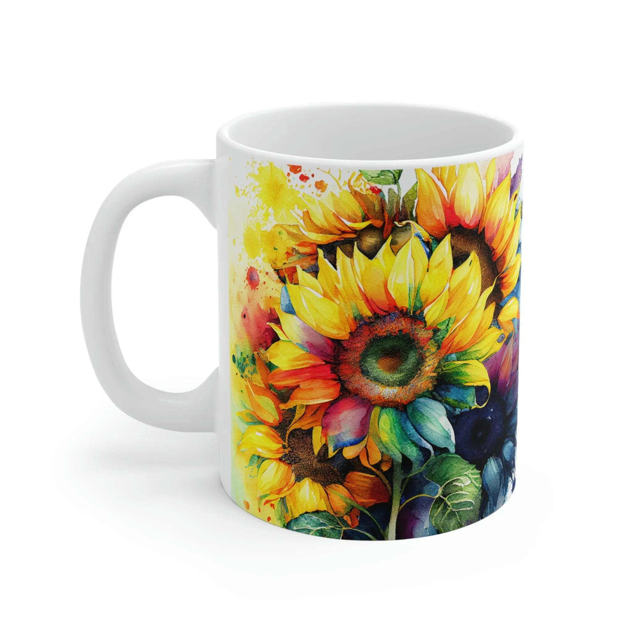 Rainbow Sunflowers 01 - Ceramic Mugs (11oz\15oz\20oz)