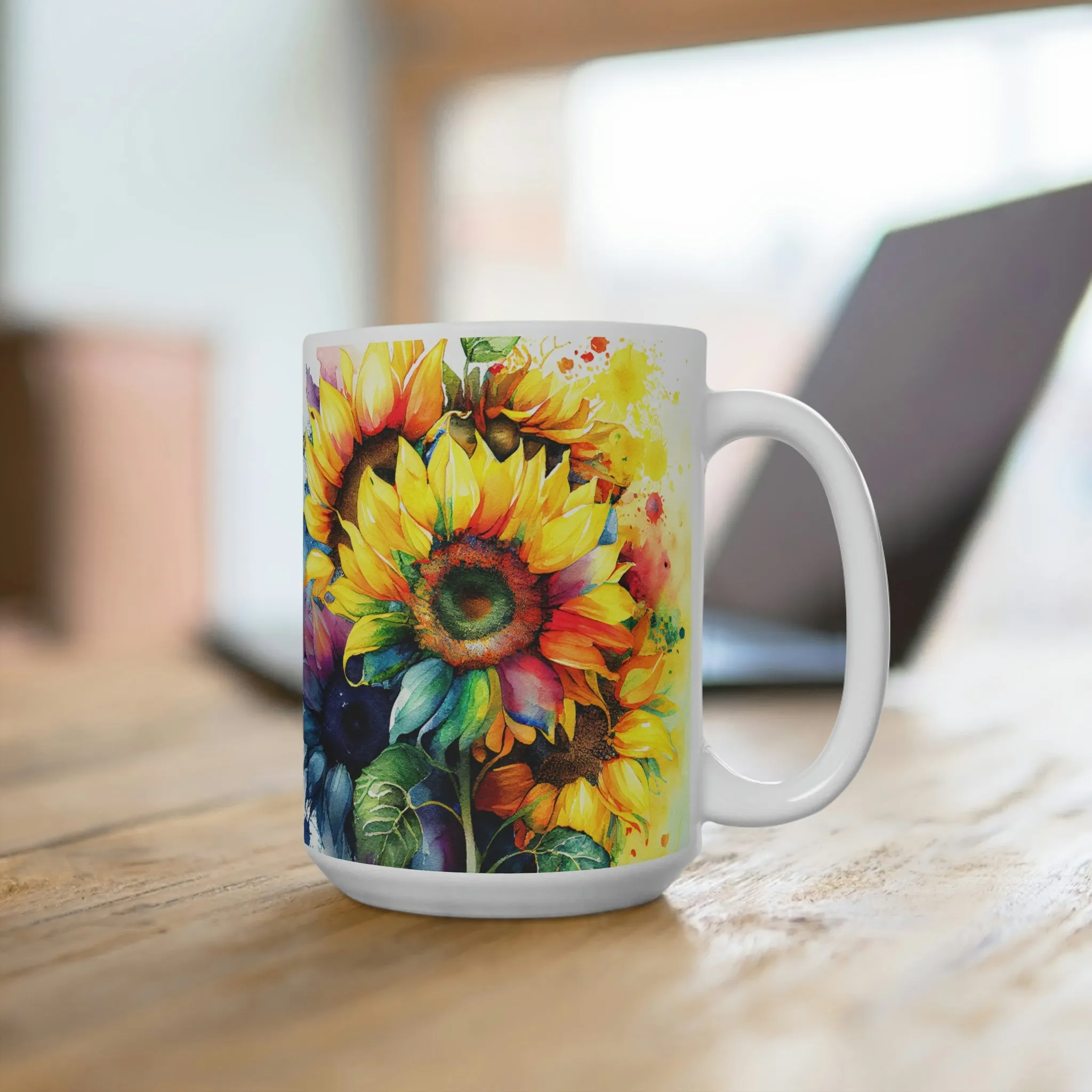 Rainbow Sunflowers 01 - Ceramic Mugs (11oz\15oz\20oz)