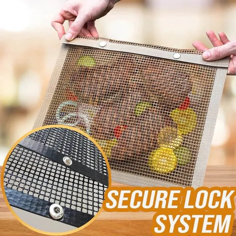 Reusable Non-Stick BBQ Mesh Grilling Bags