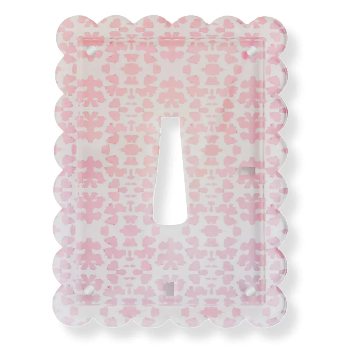 Scalloped Acrylic Picture Frame - Chintz Rose