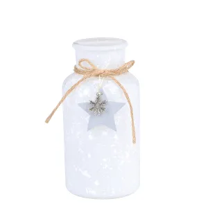 Small Gray Frosted Vase